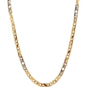 Fashion Gouden fantasie collier 14 krt Gouden Kettingen
