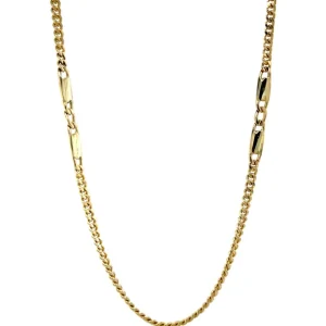 Clearance Gouden fantasie collier 14 krt Gouden Kettingen