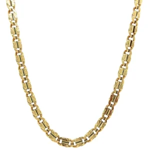 Outlet Gouden fantasie collier 14 krt Gouden Kettingen