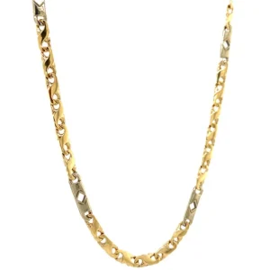 Fashion Gouden fantasie collier 14 krt Gouden Kettingen