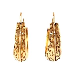 Discount Gouden fantasie oorringen 18 krt Oorringen