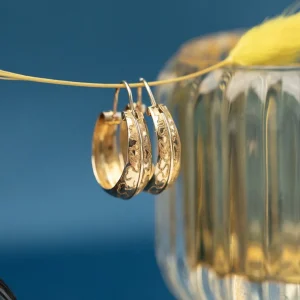 Discount Gouden fantasie oorringen 18 krt Oorringen