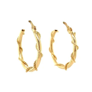 Sale Gouden fantasie oorringen 14 krt Oorringen