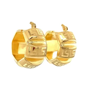Discount Gouden fantasie oorringen 18 krt Oorringen