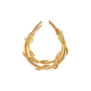 Discount Gouden fantasie oorringen 14 krt Oorringen