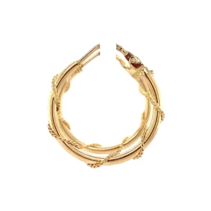 Sale Gouden fantasie oorringen 14 krt Oorringen
