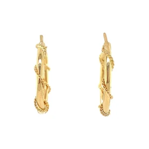 Sale Gouden fantasie oorringen 14 krt Oorringen