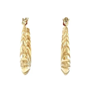 Outlet Gouden fantasie oorringen 14 krt Oorringen