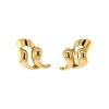 Fashion Gouden fantasie oorstekers 14 krt Oorstekers