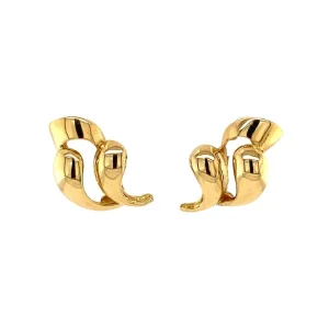 Fashion Gouden fantasie oorstekers 14 krt Oorstekers