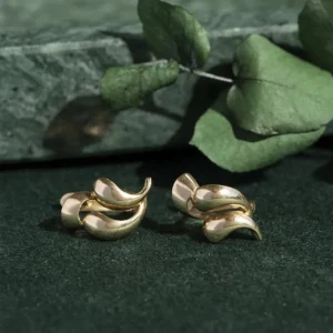 Fashion Gouden fantasie oorstekers 14 krt Oorstekers