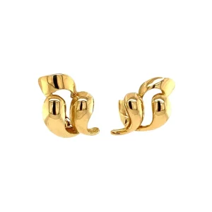 Fashion Gouden fantasie oorstekers 14 krt Oorstekers