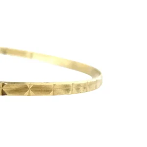 Sale Gouden fantasie rinkelarmband 14 krt Bangles
