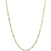 Outlet Gouden figaro collier 14 krt Gouden Kettingen