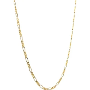Outlet Gouden figaro collier 14 krt Gouden Kettingen