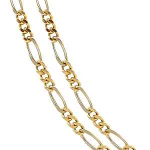 Outlet Gouden figaro collier 14 krt Gouden Kettingen