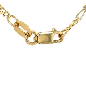 Outlet Gouden figaro collier 14 krt Gouden Kettingen