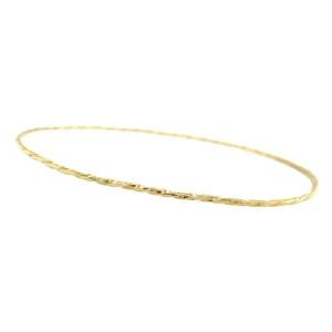 Hot Gouden getordeerde rinkelarmband 14 krt Bangles