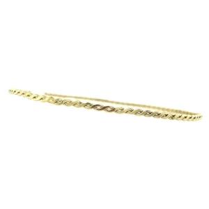 Sale Gouden gevlochten rinkelarmband 14 krt Bangles
