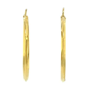 Sale Gouden gladde oorringen 14 krt Oorringen