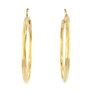 Sale Gouden gladde oorringen 14 krt Oorringen