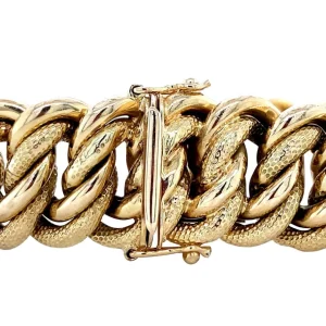Hot Gouden gourmet armband 18 krt Gouden Armbanden