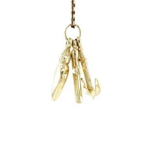 Clearance Gouden hanger geloof, hoop en liefde 14 krt Gouden Hangers