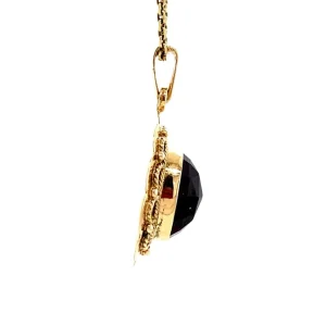 Fashion Gouden hanger granaat 14 krt Gouden Hanger Met Edelsteen