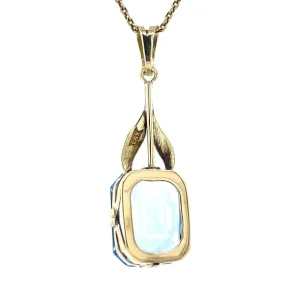 Best Gouden hanger met blauwe spinel 14 krt Gouden Hanger Met Edelsteen