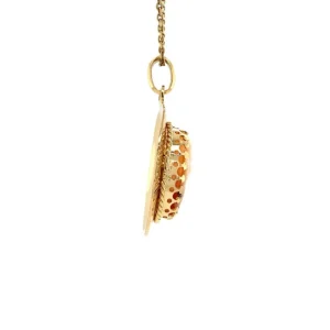 Online Gouden hanger met camee 18 krt Gouden Hanger Met Edelsteen
