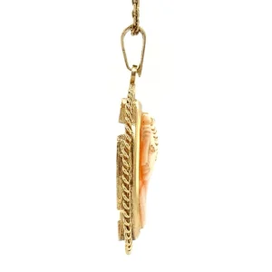 Discount Gouden hanger met camee 14 krt Gouden Hanger Met Edelsteen