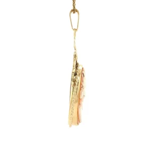 New Gouden hanger met camee 14 krt Gouden Hanger Met Edelsteen