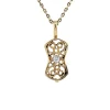 Outlet Gouden hanger met diamant 14 krt Gouden Hanger Met Edelsteen