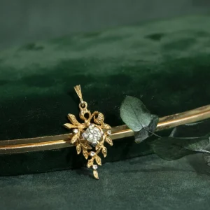 New Gouden hanger met diamant 18 krt Gouden Hanger Met Edelsteen