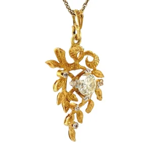 New Gouden hanger met diamant 18 krt Gouden Hanger Met Edelsteen