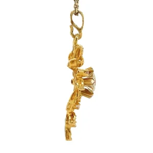 New Gouden hanger met diamant 18 krt Gouden Hanger Met Edelsteen