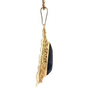 Online Gouden hanger met granaat 14 krt Gouden Hanger Met Edelsteen