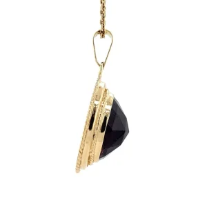 Online Gouden hanger met granaat 14 krt Gouden Hanger Met Edelsteen