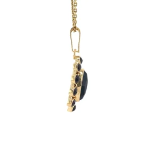 Online Gouden hanger met granaat 14 krt Gouden Hanger Met Edelsteen