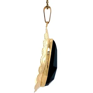 Clearance Gouden hanger met granaat 14 krt Gouden Hanger Met Edelsteen