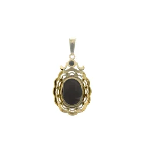 Best Gouden hanger met granaat 14 krt Gouden Hanger Met Edelsteen