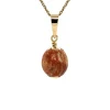 Discount Gouden hanger met jaspis 14 krt Gouden Hanger Met Edelsteen
