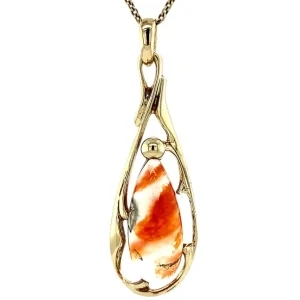 Best Gouden hanger met mosagaat 14 krt Gouden Hanger Met Edelsteen
