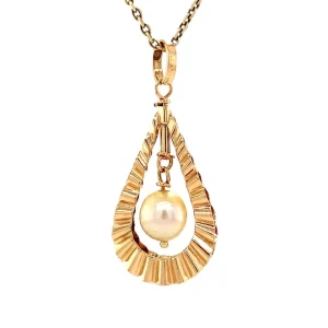 Best Gouden hanger met parel 14 krt Gouden Hanger Met Edelsteen