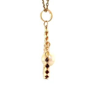 Best Gouden hanger met parel 14 krt Gouden Hanger Met Edelsteen