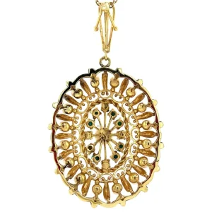 Best Gouden hanger met parel en turkoois 14 krt Gouden Hanger Met Edelsteen