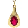 Best Gouden hanger met robijn 14 krt Gouden Hanger Met Edelsteen