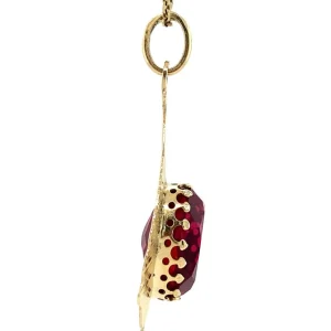 Best Gouden hanger met robijn 14 krt Gouden Hanger Met Edelsteen