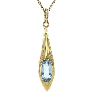 Online Gouden hanger met spinel 14 krt Gouden Hanger Met Edelsteen