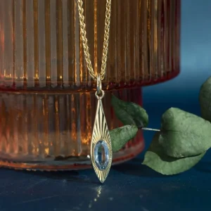 Online Gouden hanger met spinel 14 krt Gouden Hanger Met Edelsteen